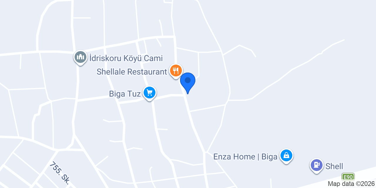 Görkem Mobilya Biga konumu