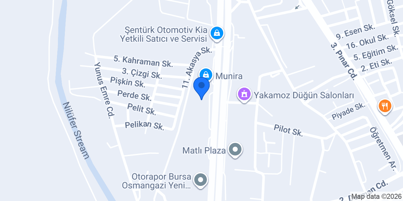 Vakıf Katılım Demirtaş Şubesi konumu