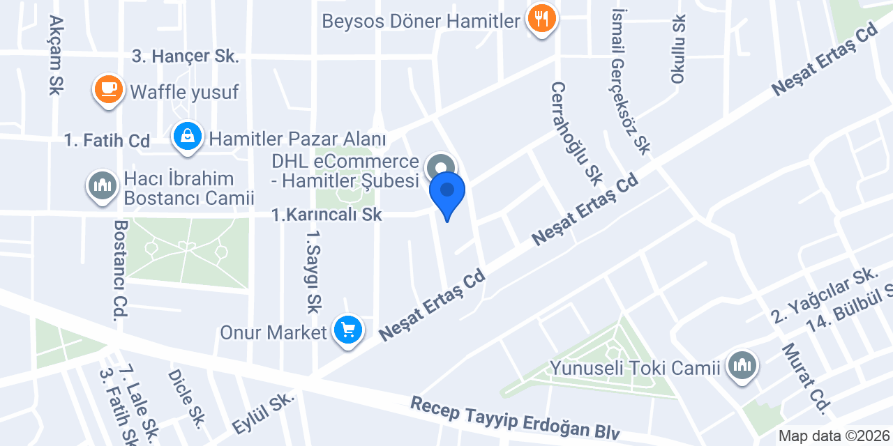 Beta Veteriner Muayenehanesi konumu