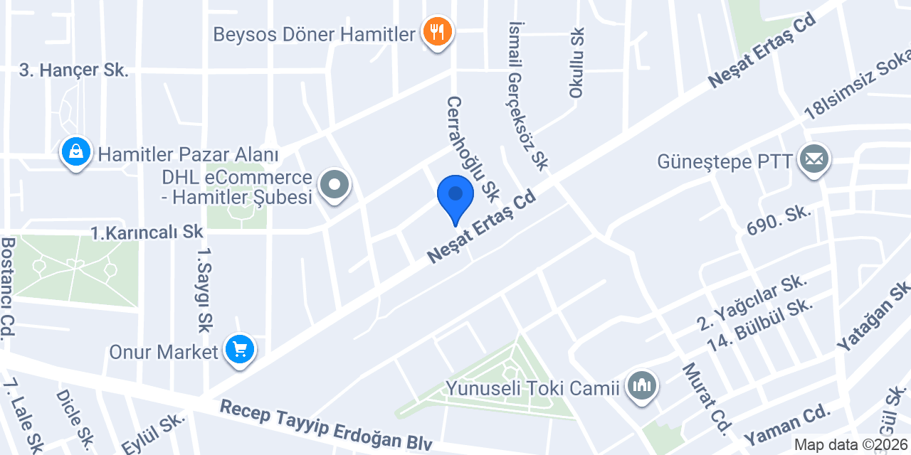 Mimoza Çiçekçilik Bursa konumu