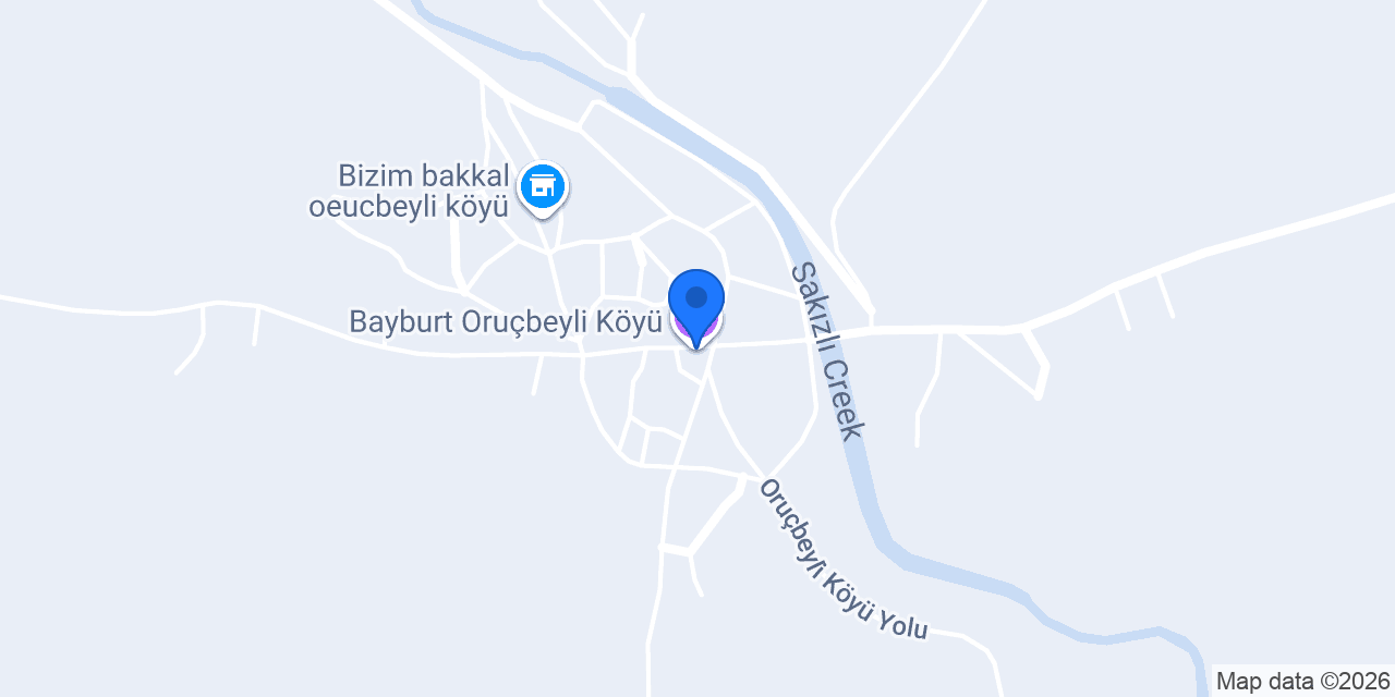 Bayburt Oruçbeyli Köyü konumu