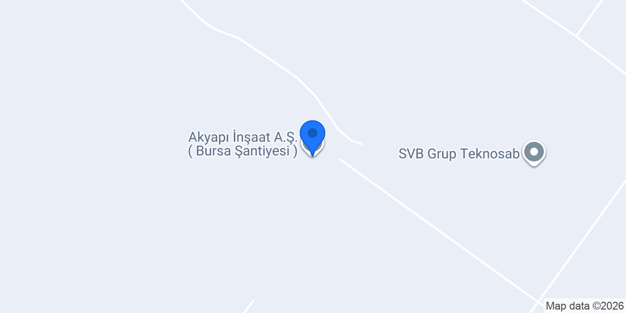 Akyapı İnşaat A.Ş. ( Bursa Şantiyesi ) konumu
