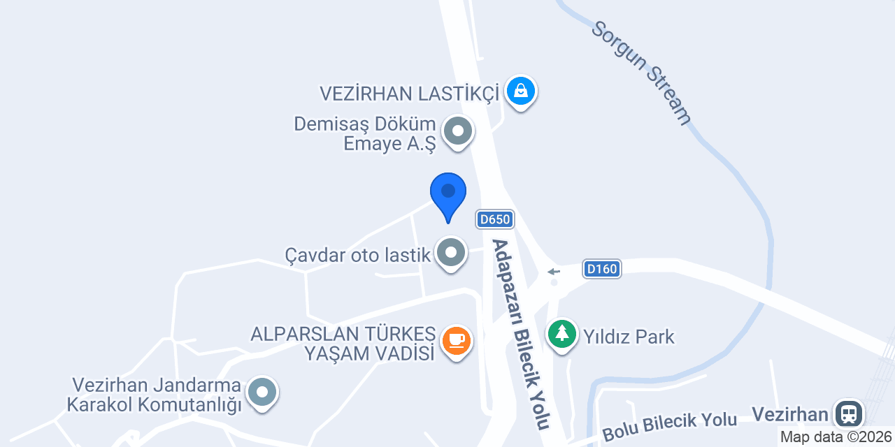 ÖVER Madeni Yağlar konumu