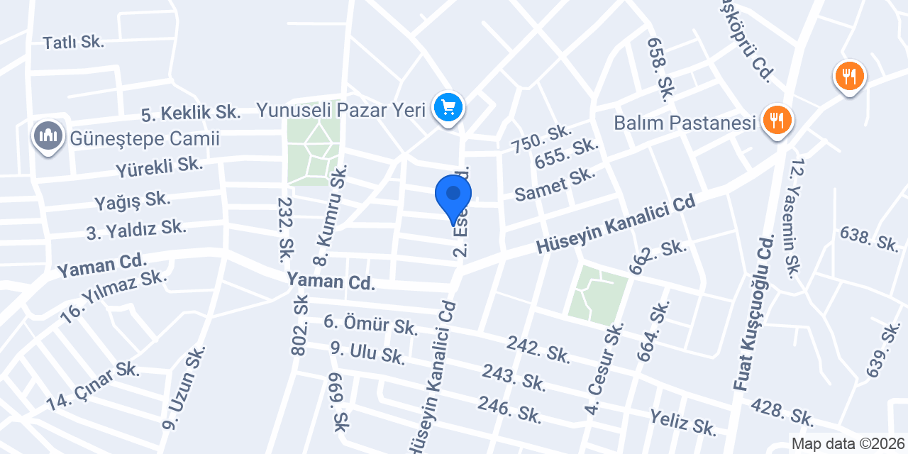 YÜCEL ELEKTRİK konumu