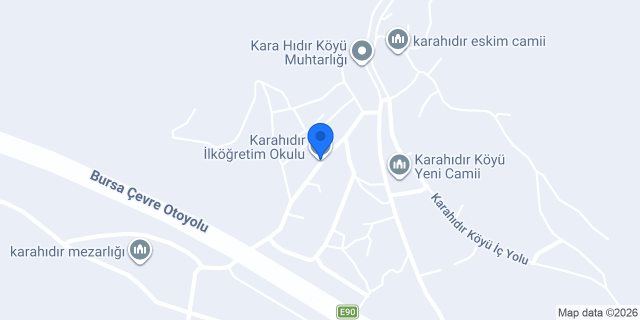 Karahıdır İlköğretim Okulu konumu