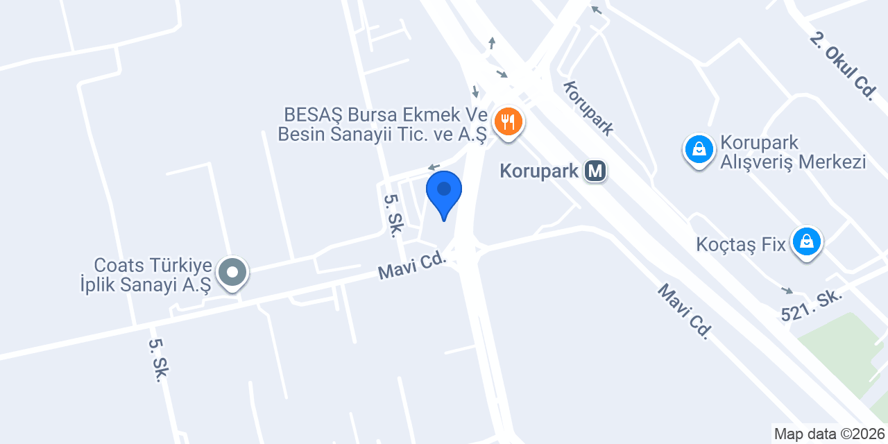 VakıfBank Bursa Organize Sanayi Şubesi konumu