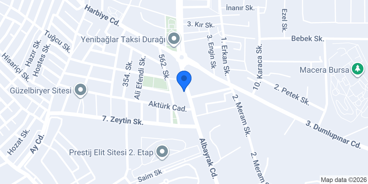 Atıfoğlu Baklava konumu