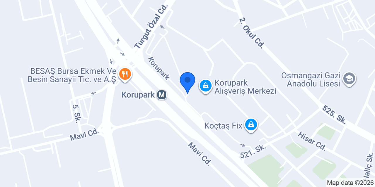 Bursa Masaj ve Spa Merkezi konumu