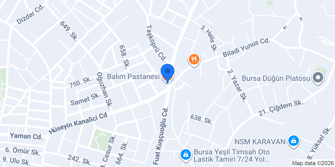 Balım Pastanesi konumu