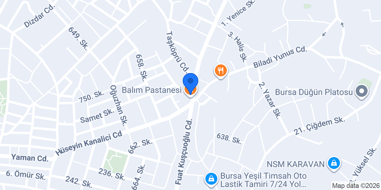 Öykü Döner Bursa konumu