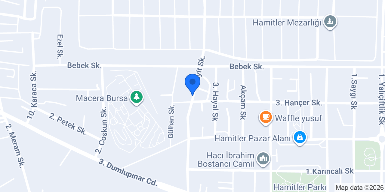 Bursa Vefa Mezar Bakım konumu