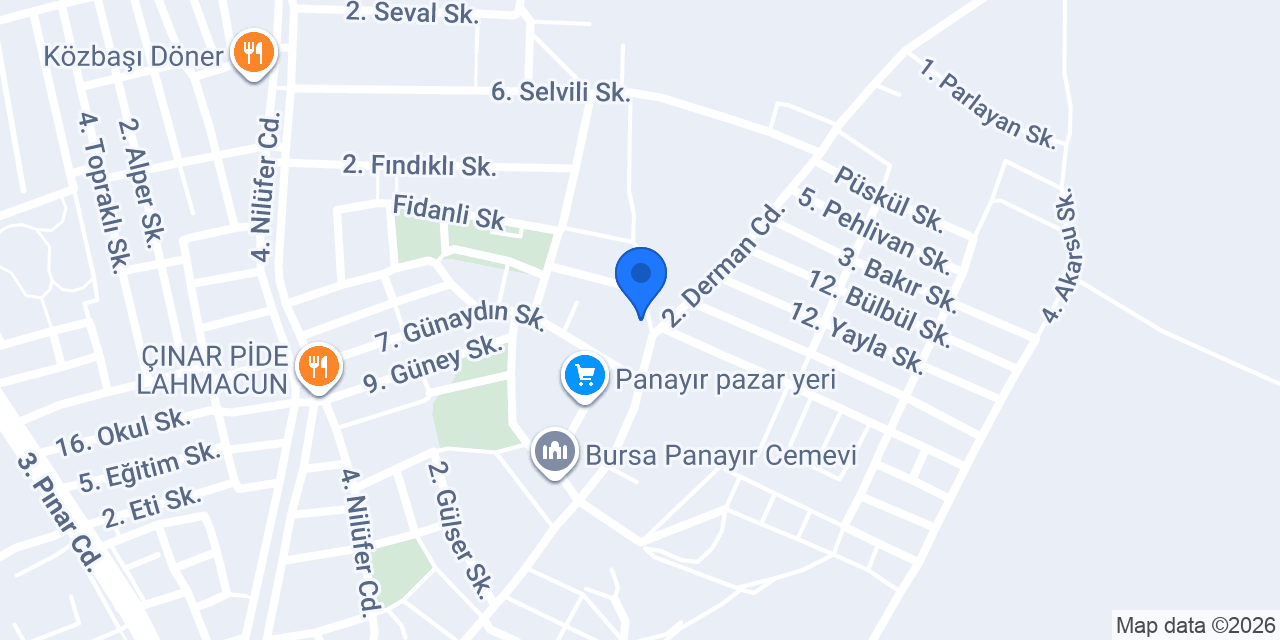 Uludağ Yapı Market - Dyo konumu