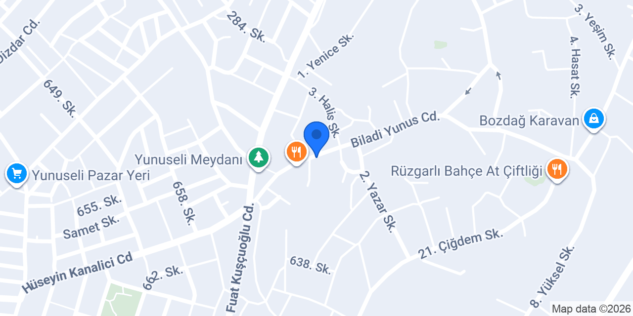 Yunuseli Pide Salonu konumu