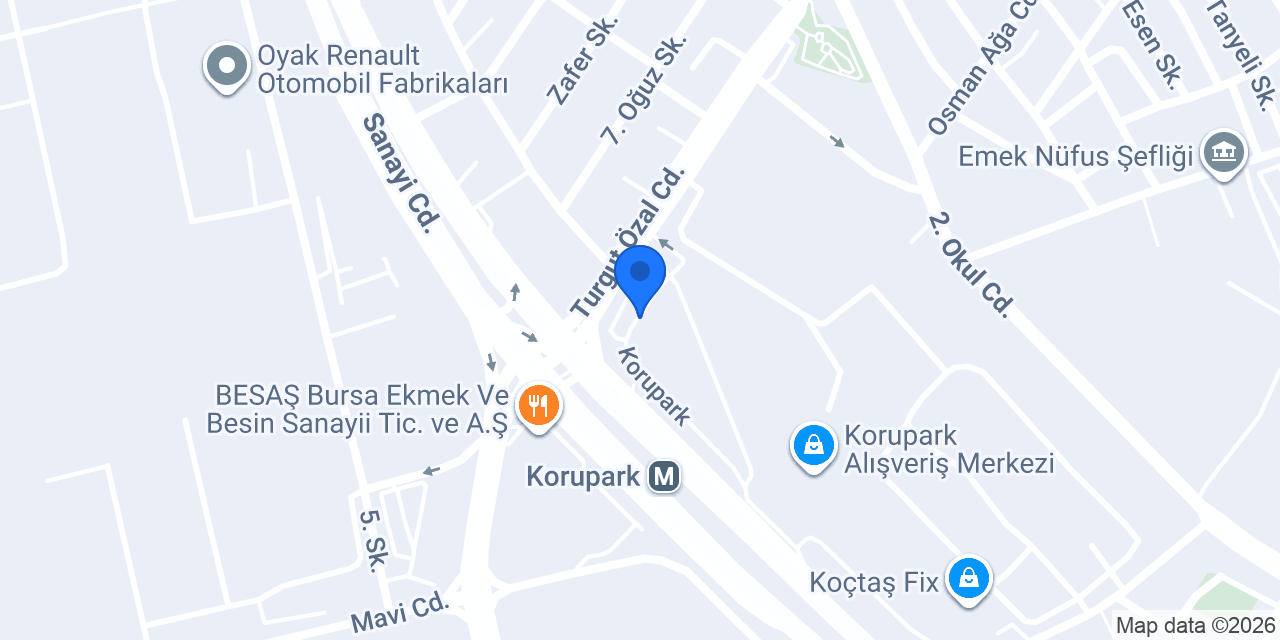 Emek Taksi konumu