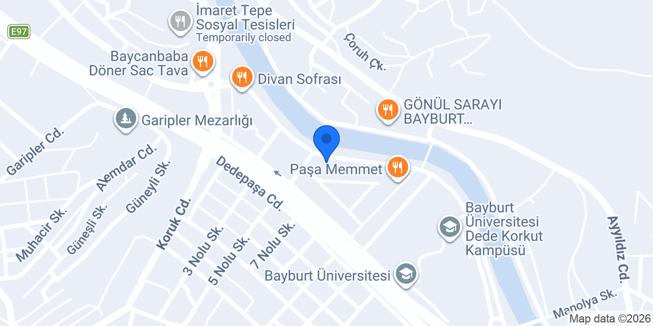 BAYBURT DEDEKORKUT SÜRÜCÜ KURSU konumu