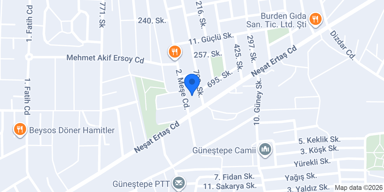 Hanımeli Tost & Cafe konumu