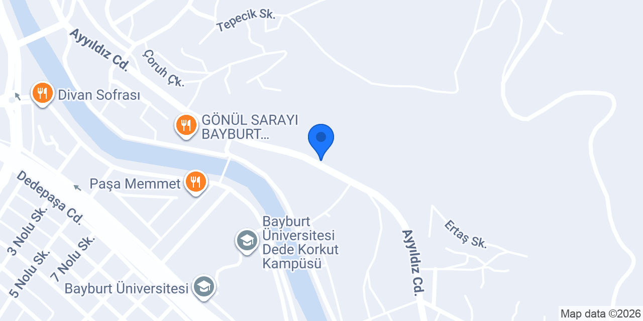 BAYBURT PTT DAĞITIM ŞUBESİ konumu