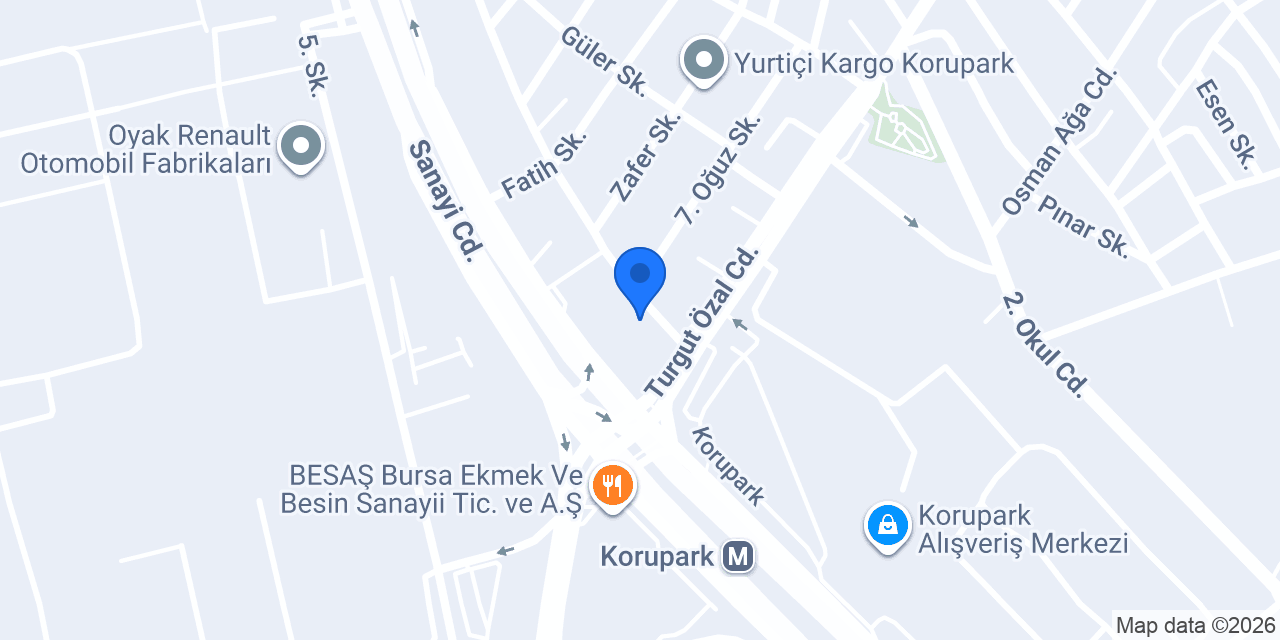 Koru Veteriner Kliniği konumu