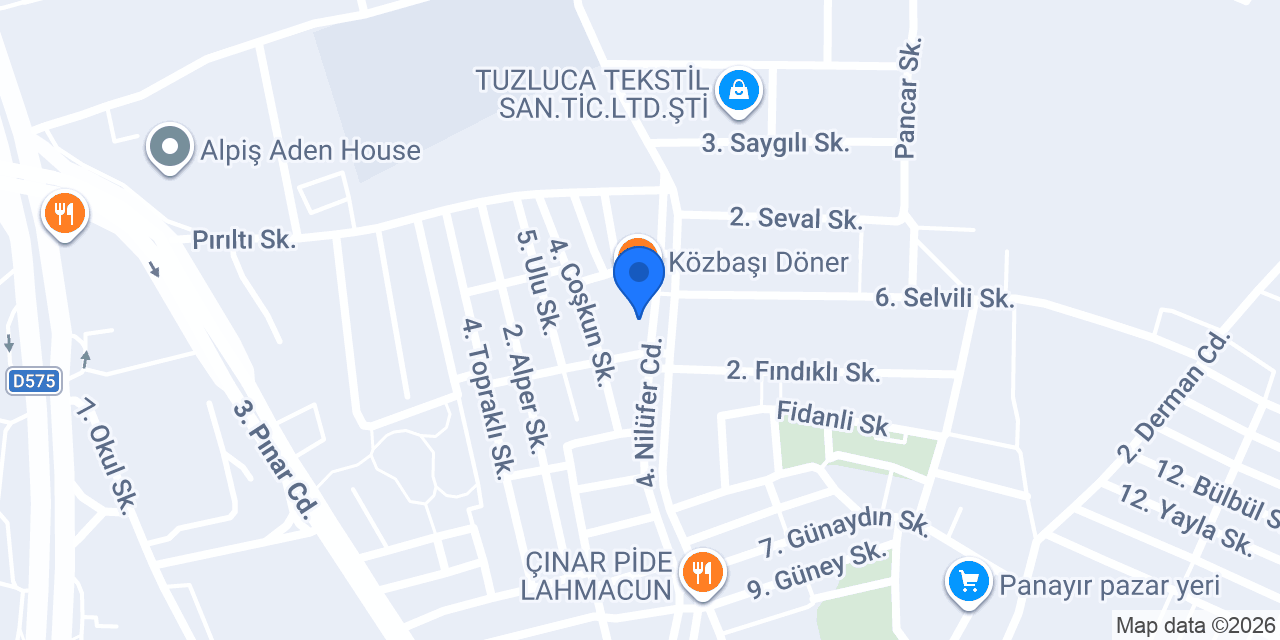 Ayyıldız Boya Dekorasyon konumu