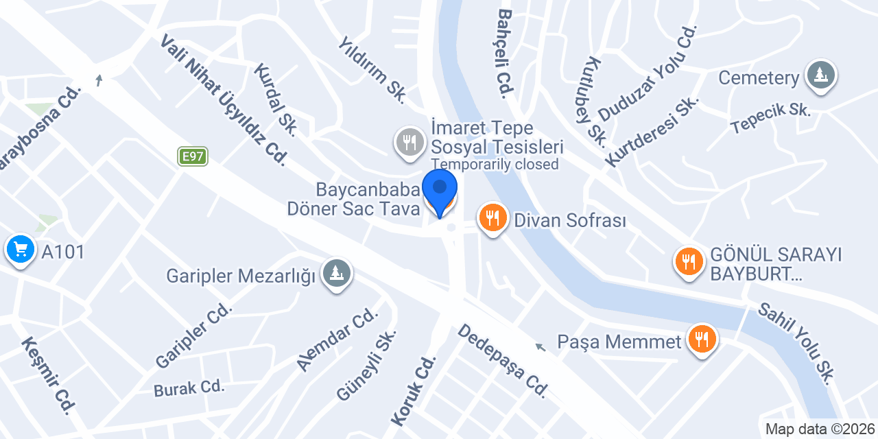 ÜS’TAT DÖNER konumu