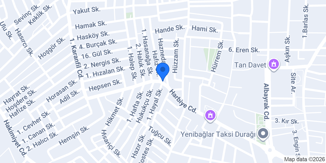 Stüdyo Sunay Yenibağlar konumu