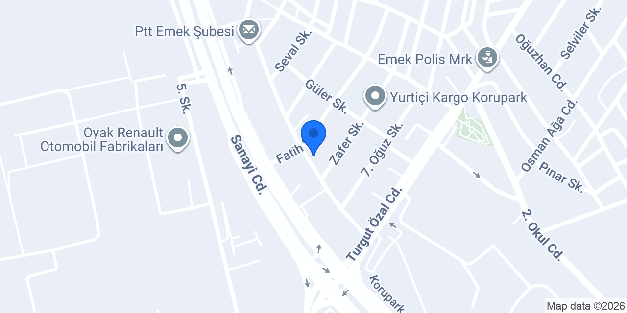 Aras Kargo Korupark Şubesi konumu
