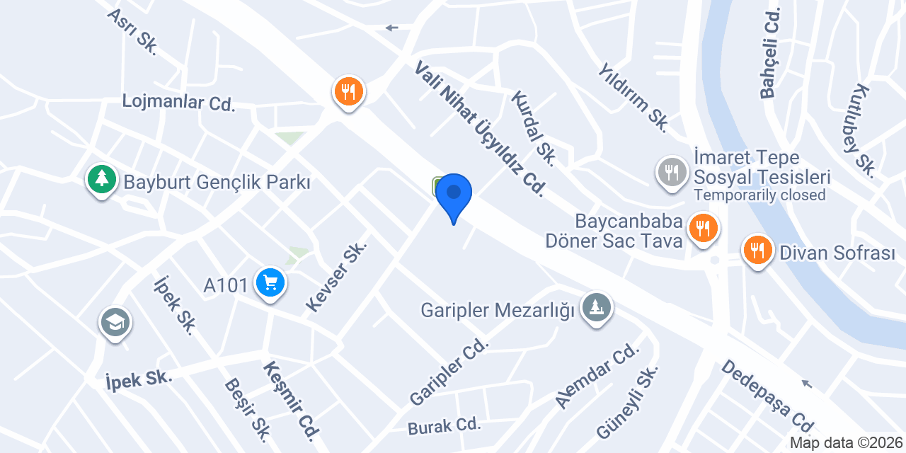 Bayburt Halk Eğitimi Merkezi konumu