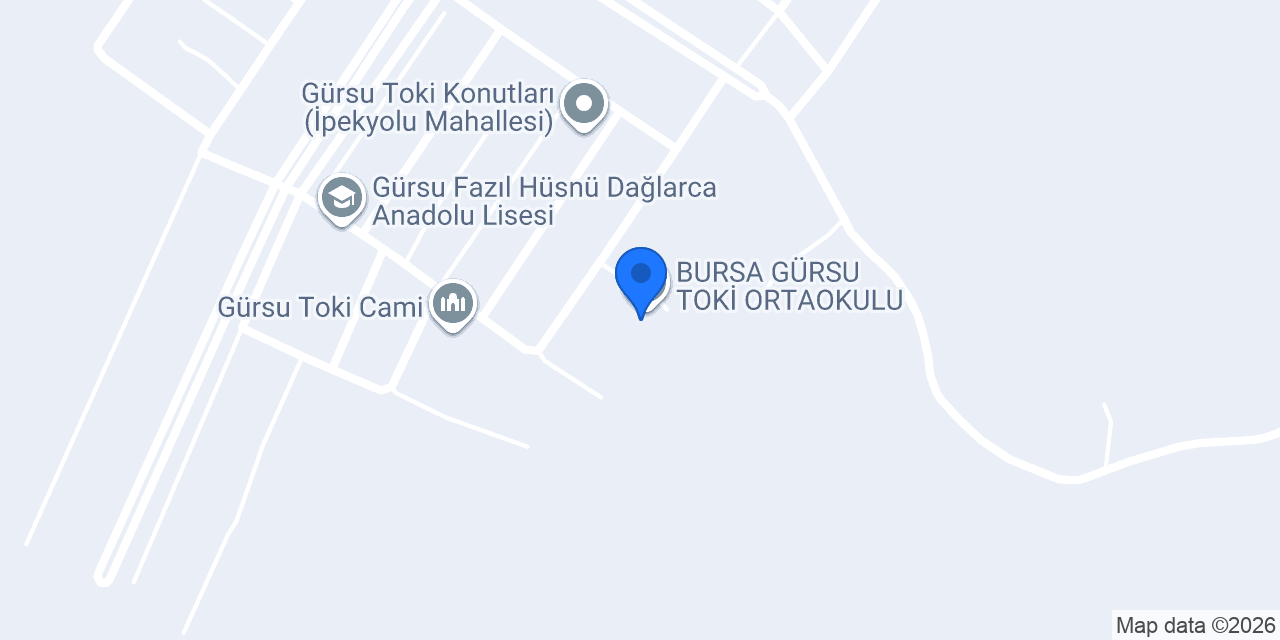 BURSA GÜRSU TOKİ ORTAOKULU konumu