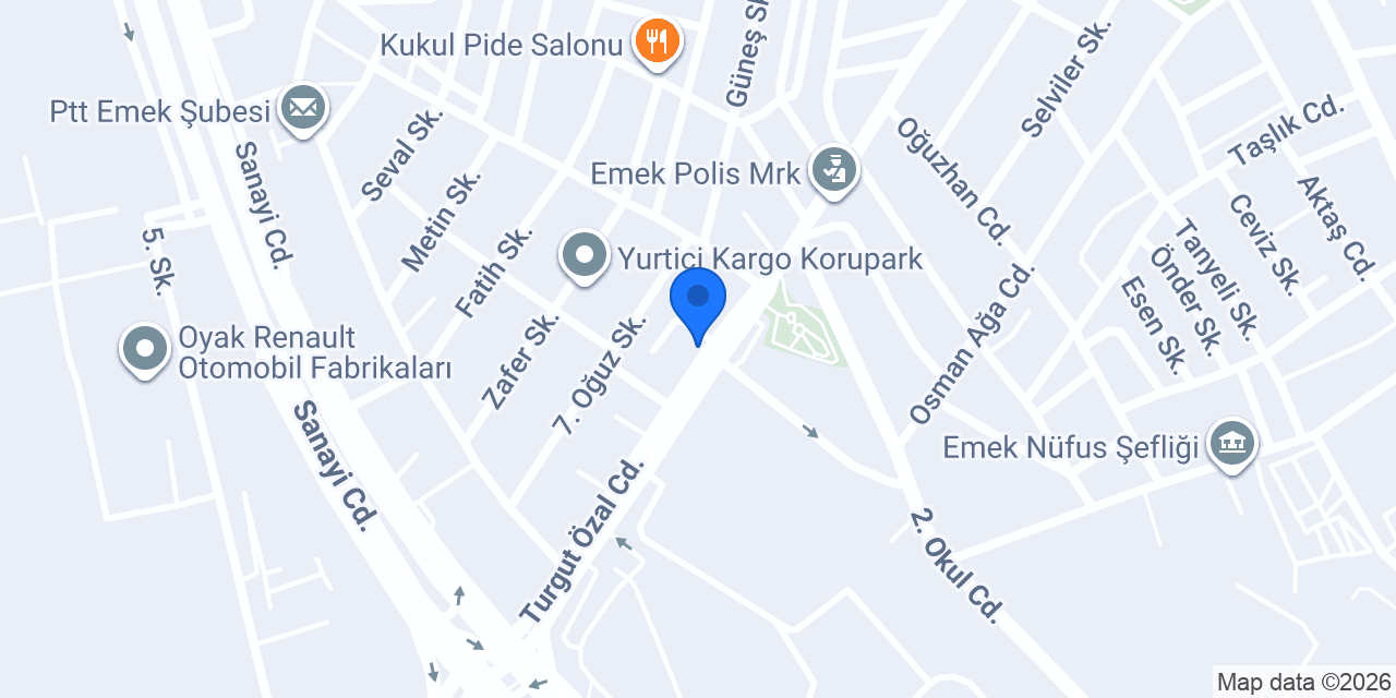 Melek Optik konumu