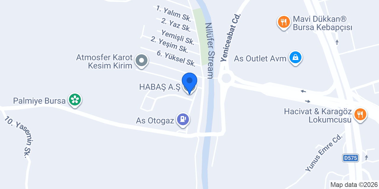 HABAŞ A.Ş. konumu