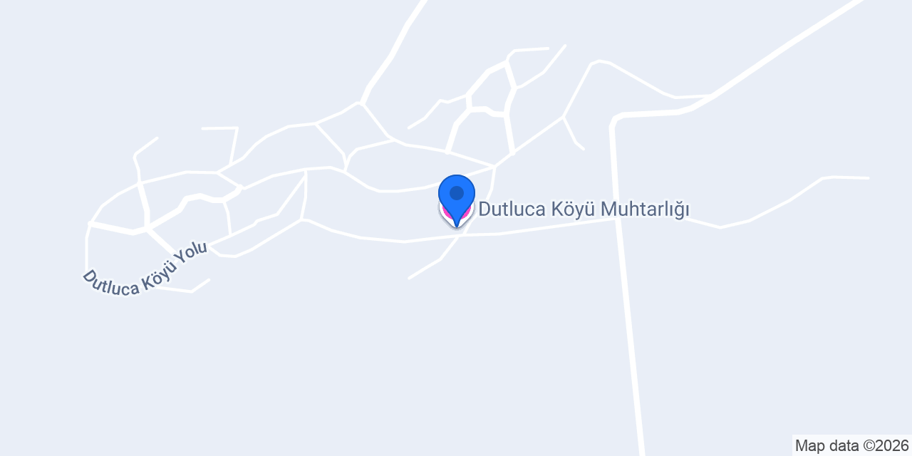 Dutluca Köyü Muhtarlığı konumu