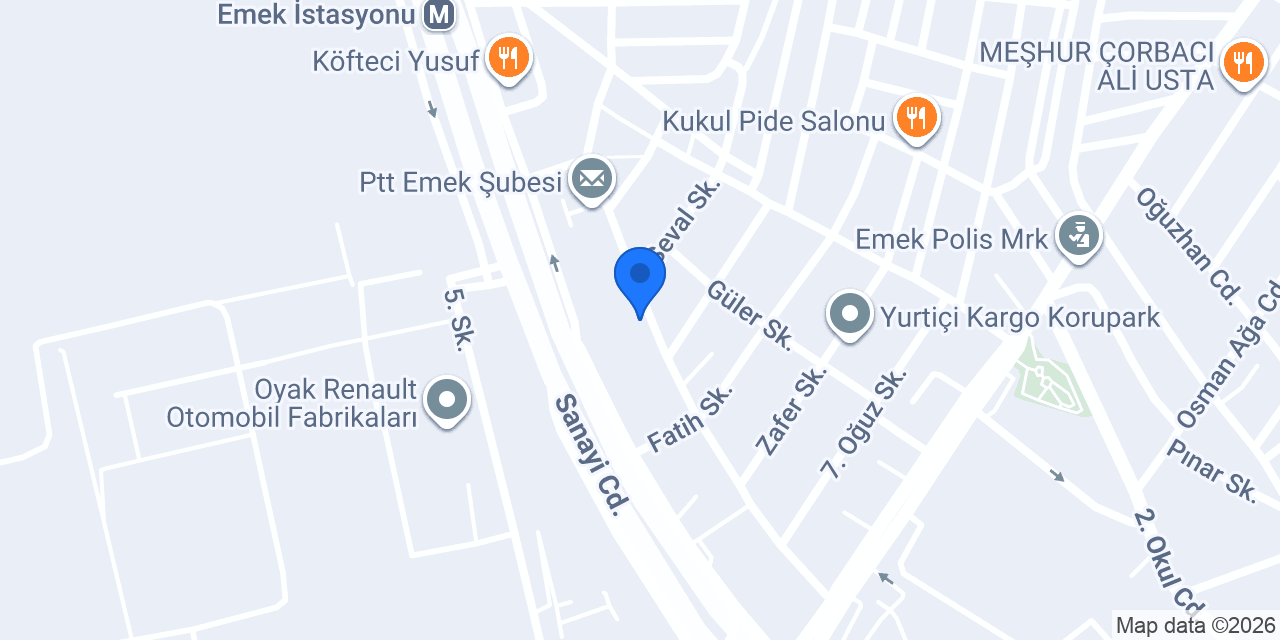 Gazi Cam Balkon konumu
