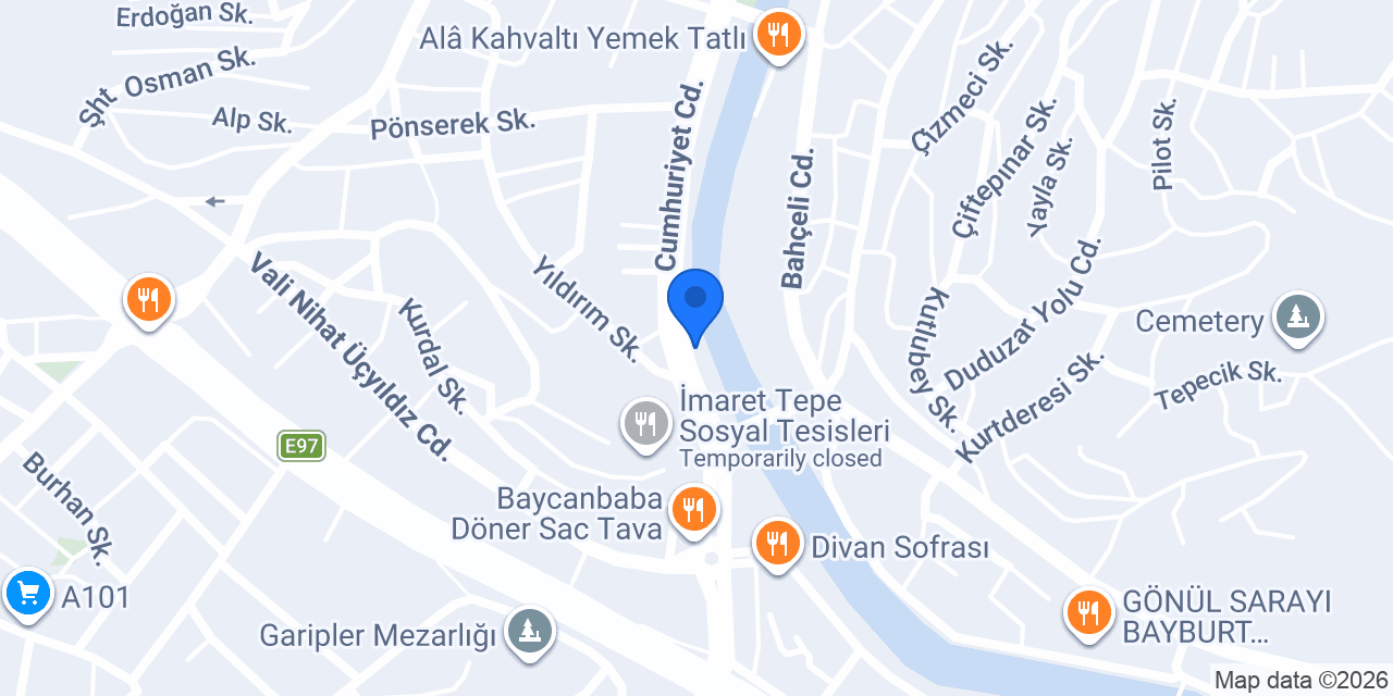 Bayburt İmaret Taksi konumu