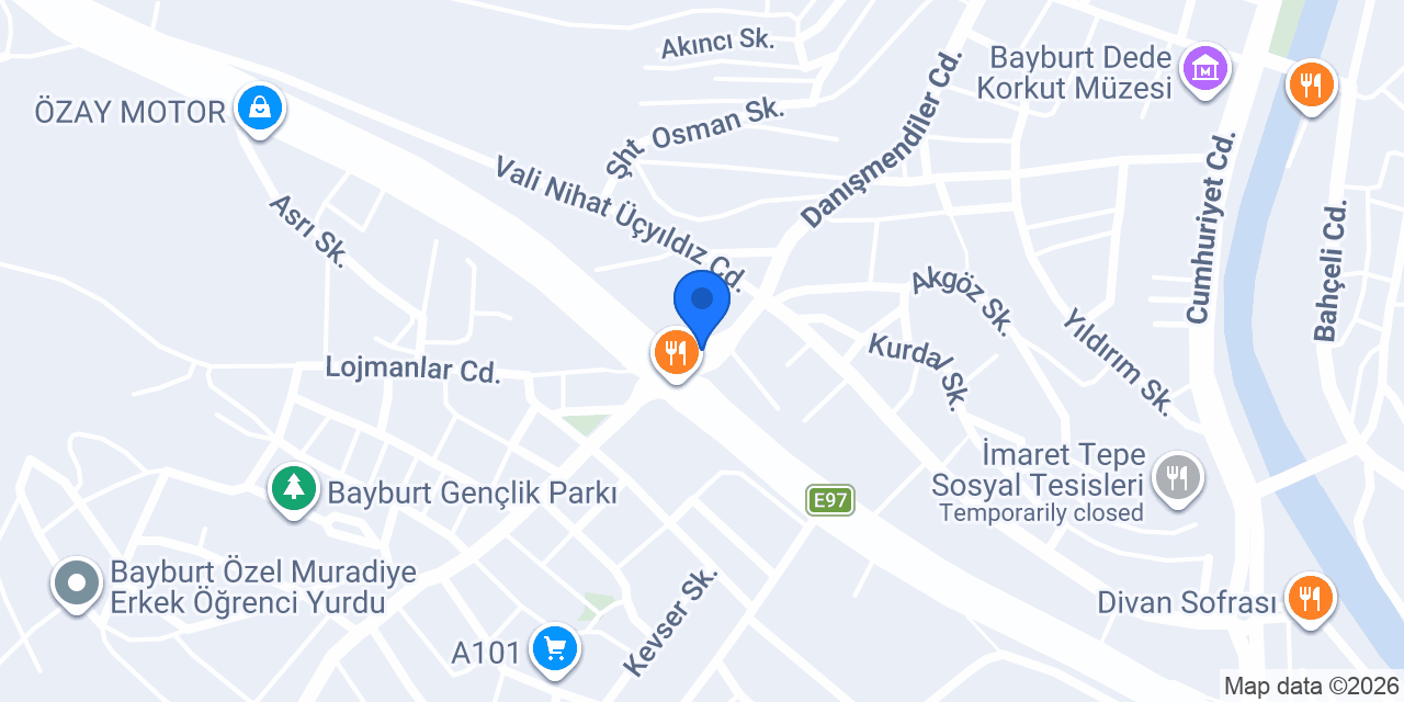 Bayburt Vergi Dairesi konumu