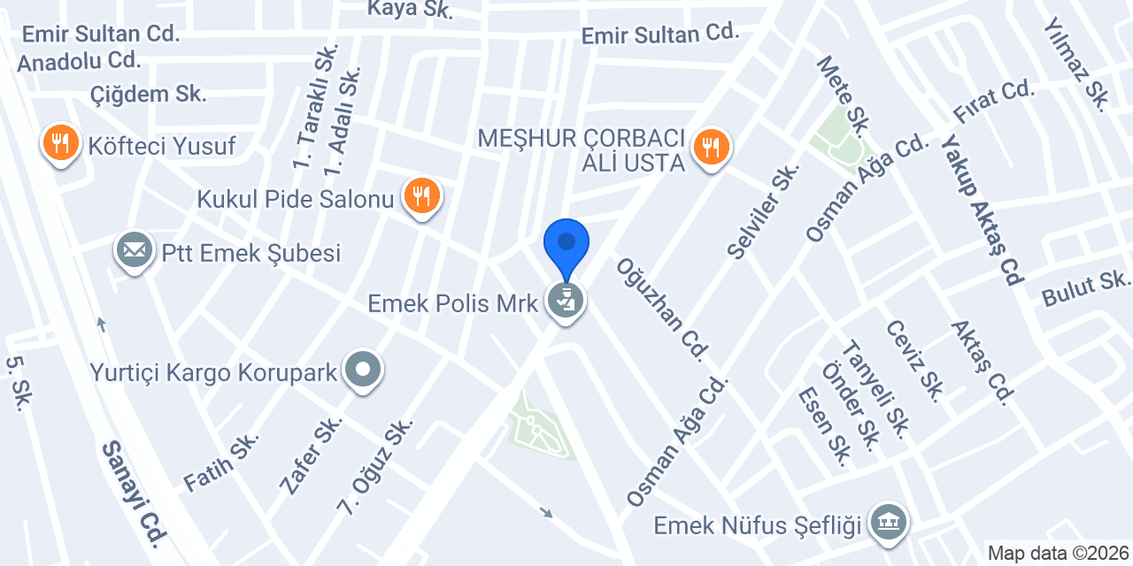 Çiçek Terzi konumu