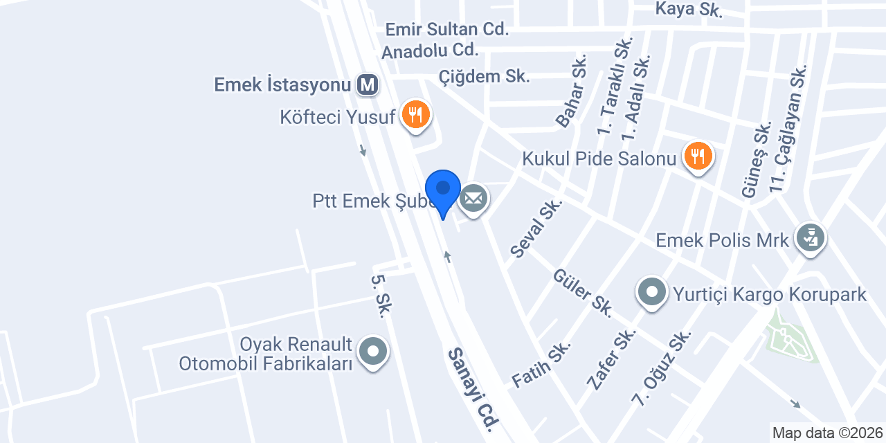 Halkbank Emek Şubesi konumu