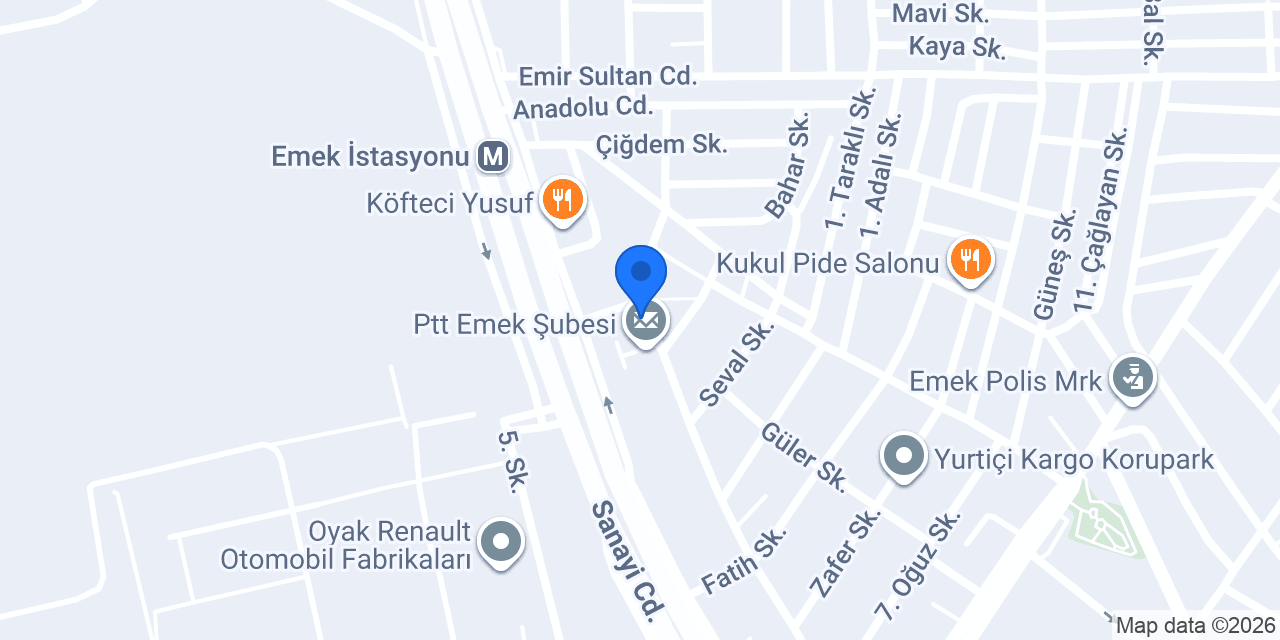A+Teknik Elektrik konumu