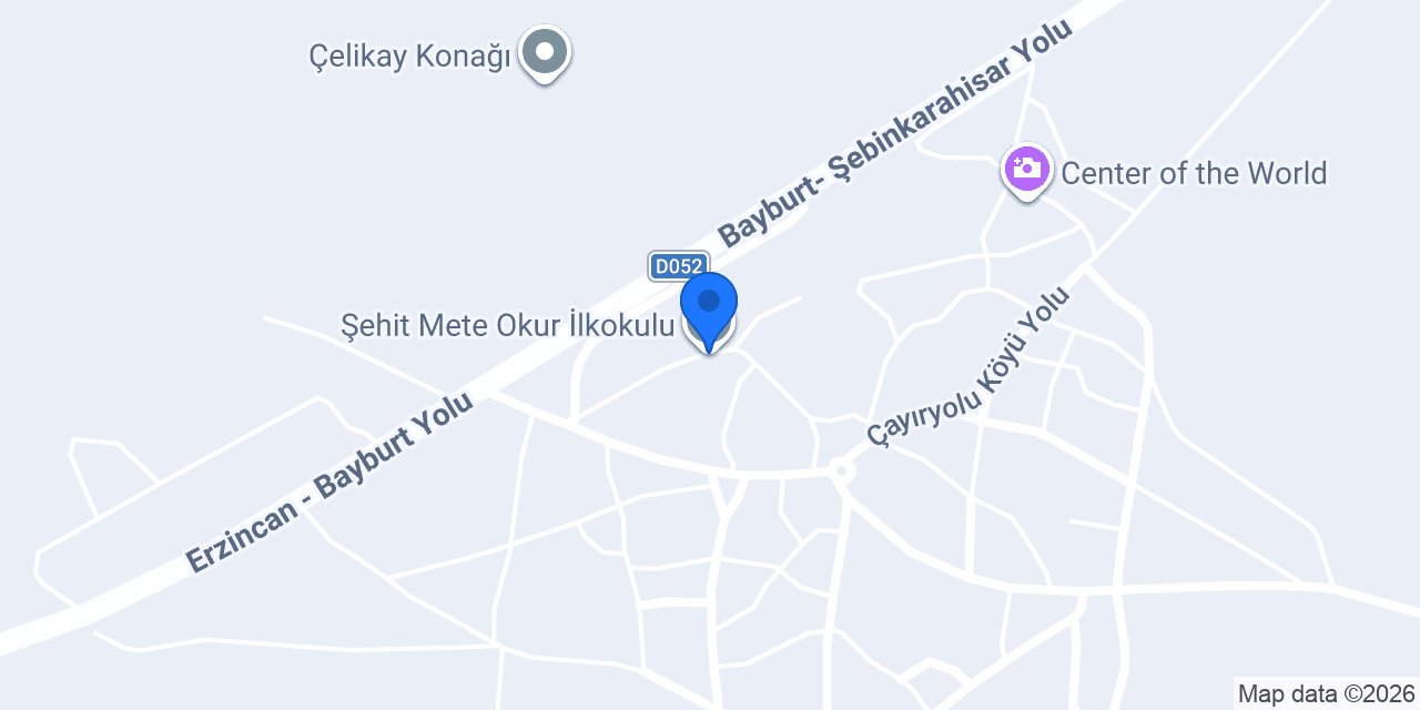 Şehit Mete Okur İlkokulu konumu