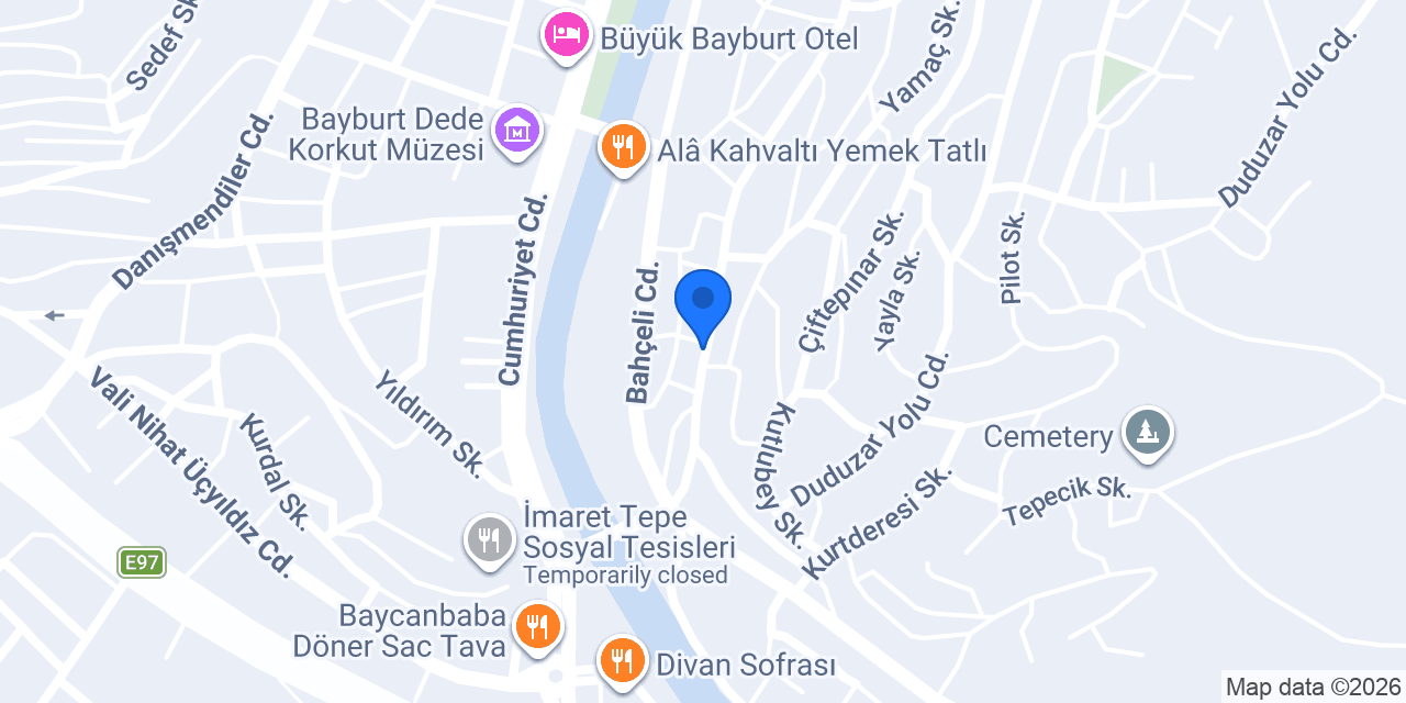 Bayburt Adliyesi konumu