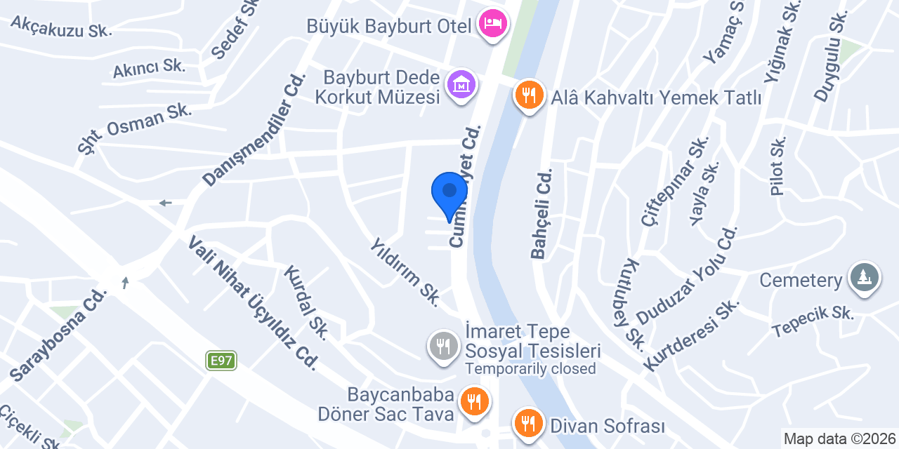 BAYBURT BİLİM VE SANAT MERKEZİ konumu