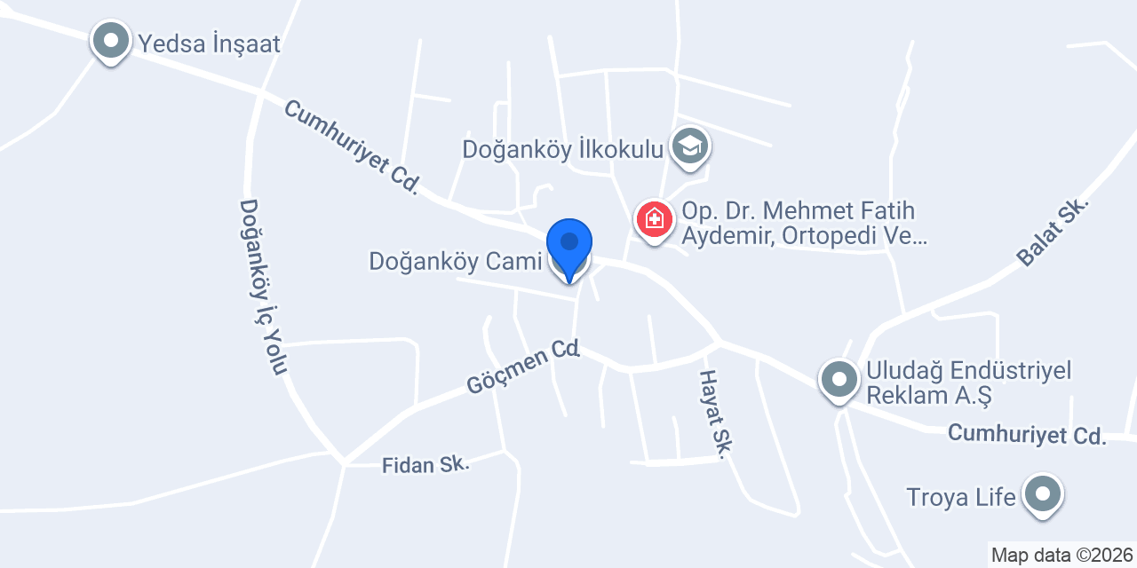 Doğanköy Cami konumu