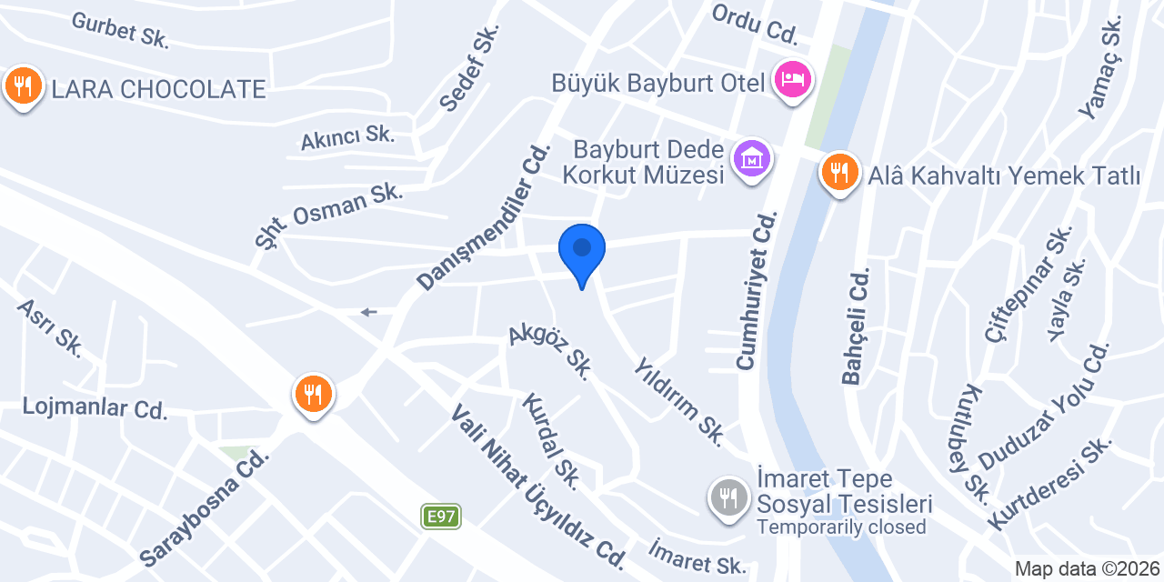 75. Yıl Anaokulu konumu