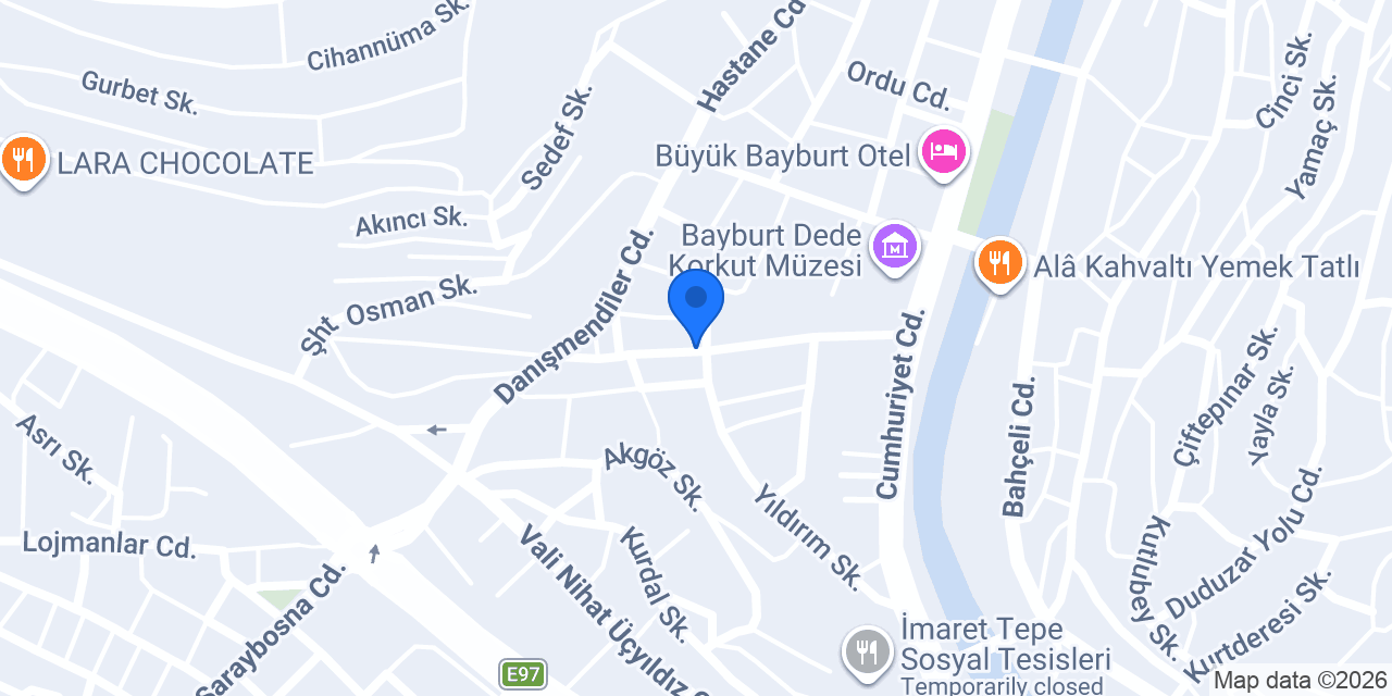 Bayburt Lider Sürücü Kursu konumu