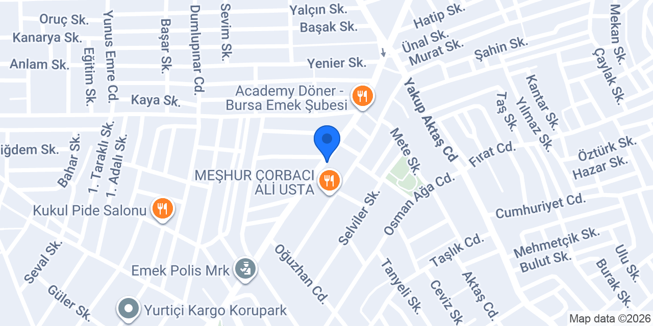 Maraş Dondurma konumu