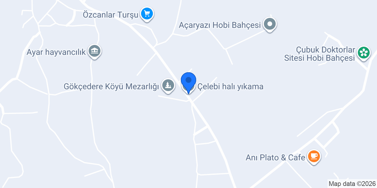 Çelebi halı yıkama konumu