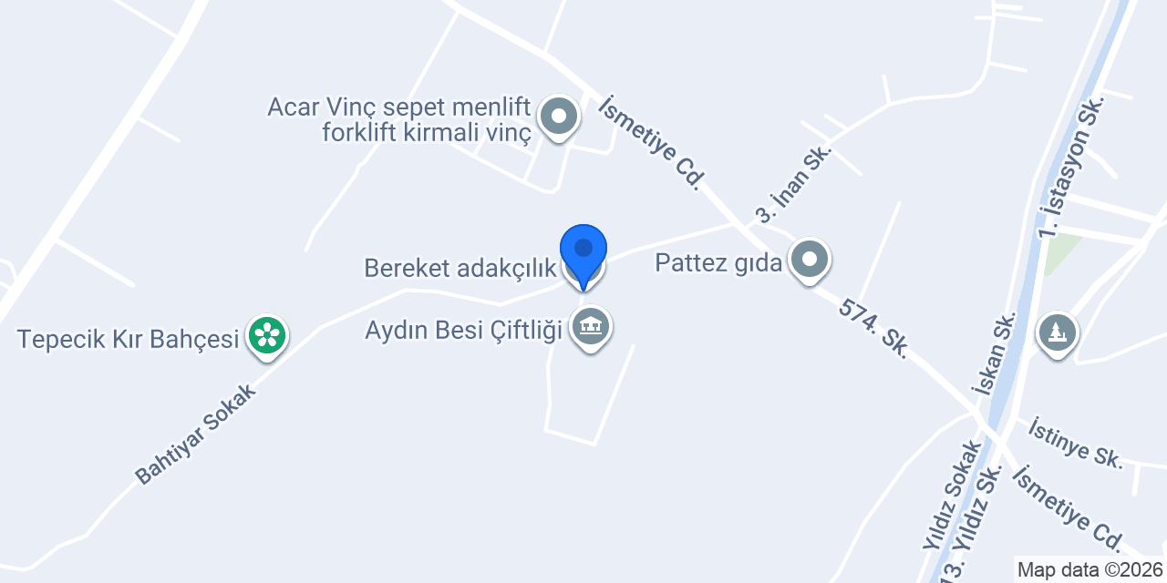 Bereket adakçılık konumu