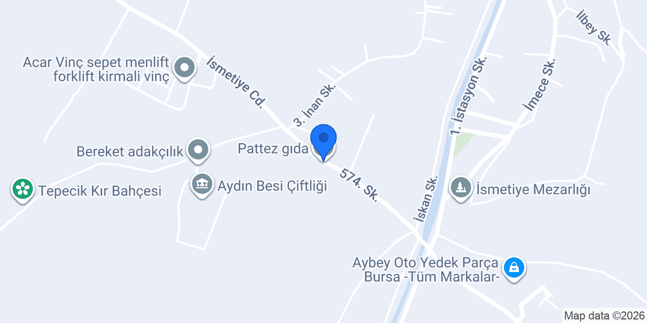 Pattez gıda konumu