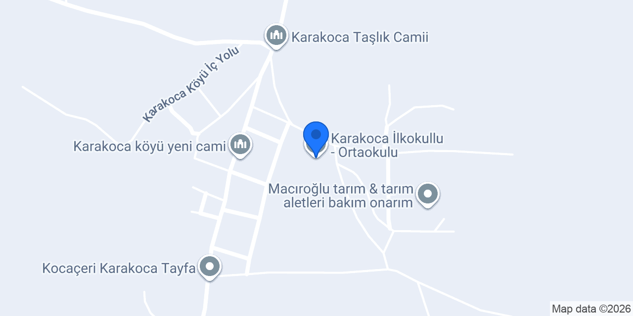 Karakoca İlkokullu - Ortaokulu konumu
