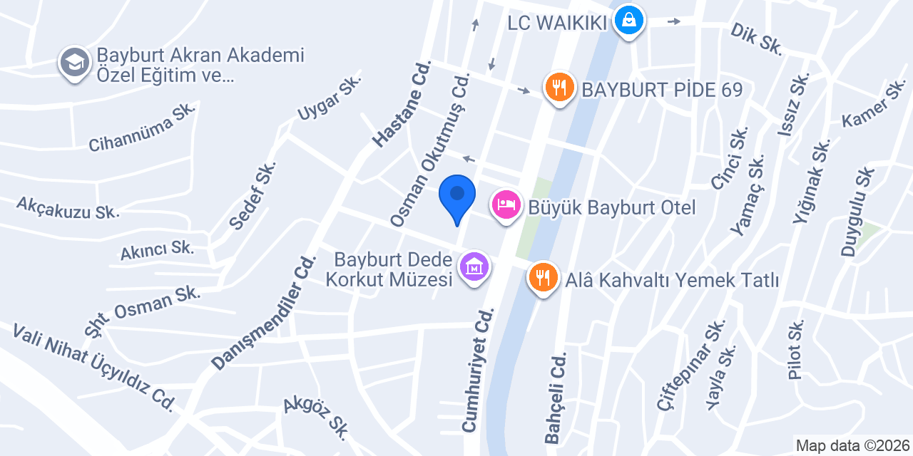 Bayburt Yapı Denetim Ltd. Şti. konumu