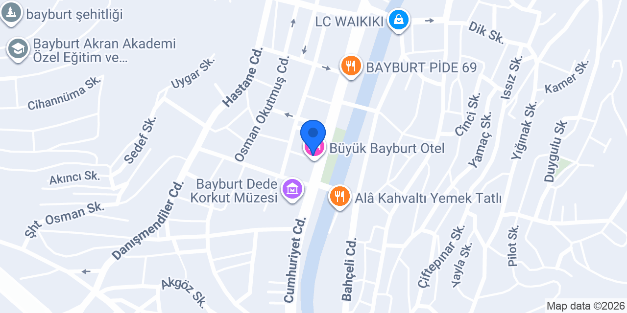 Bayburt Pastaneleri konumu